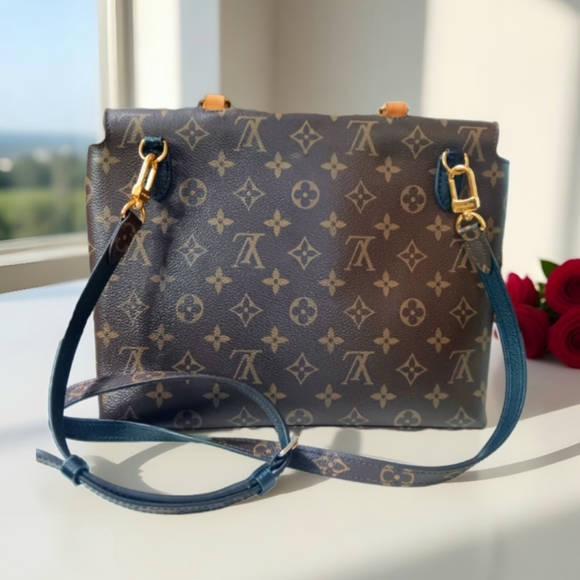 Louis Vuitton Marignan Monogram Canvas Grained Leather Bag ✨ PRISTINE CONDITION - Picture 11 of 16